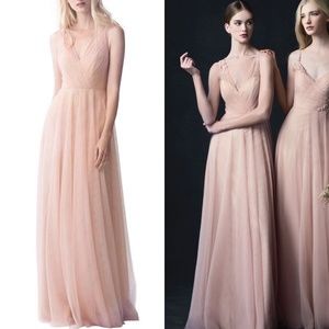 Jenny Yoo Emelie Bridesmaid Dress Cameo Pink